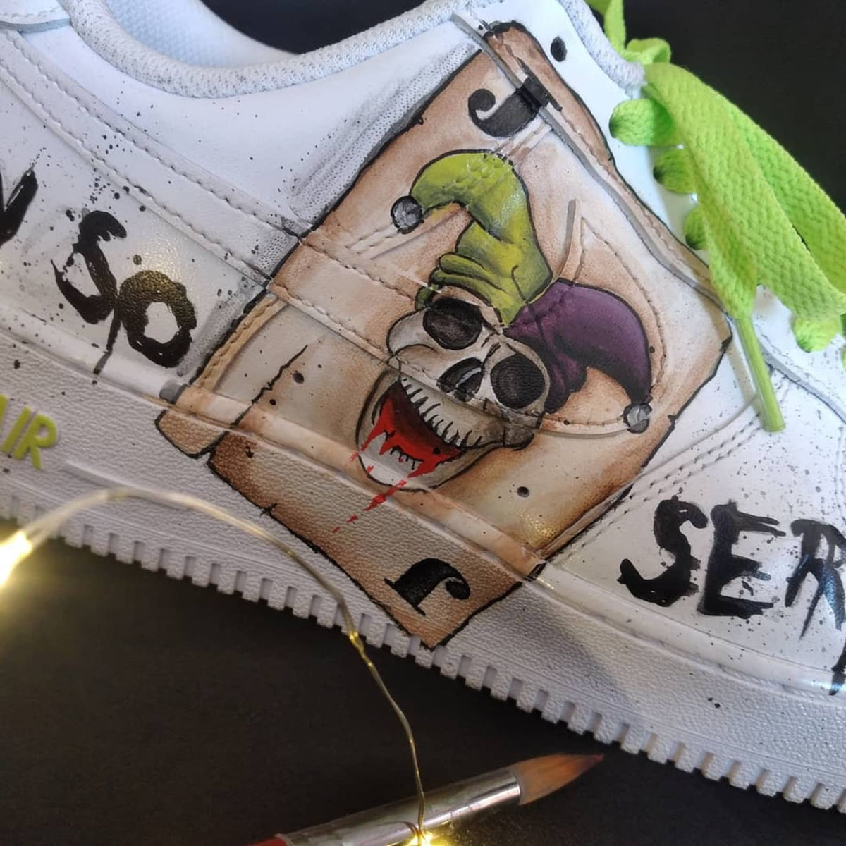 Custom Shoes Hand-painted Air Force 1 It horror Joker