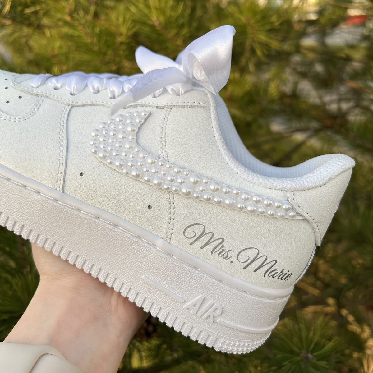 Wedding Personalized Sneakers For The Bride / Air Force 1 Unique Wedding Gift
