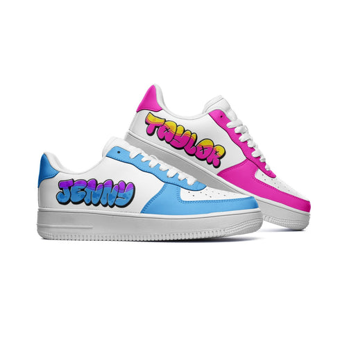 90's Graffiti Shoes | Custom Graffiti Shoes | Personalized Graffiti Sneakers with Name