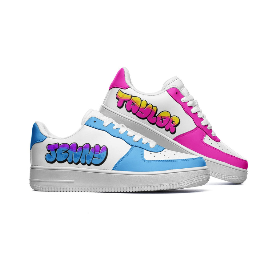 90's Graffiti Shoes | Custom Graffiti Shoes | Personalized Graffiti Sneakers with Name