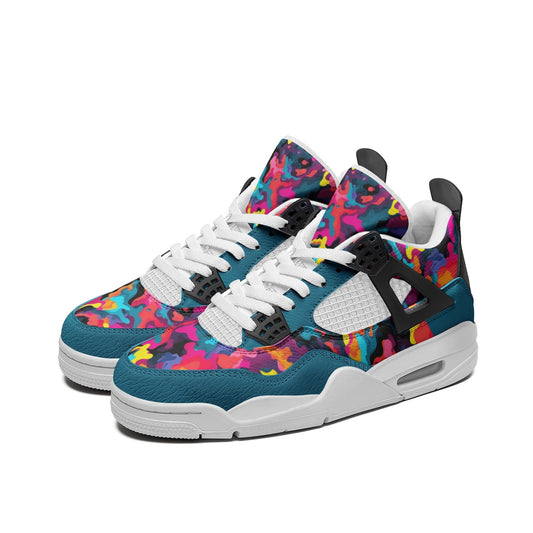 Colorful Hightop Sneakers Eco Sneakers Unisex Shoes Custom Kicks Cute College Sneakers Womens Gift Cool Basketball Shoes Nurse Shoes