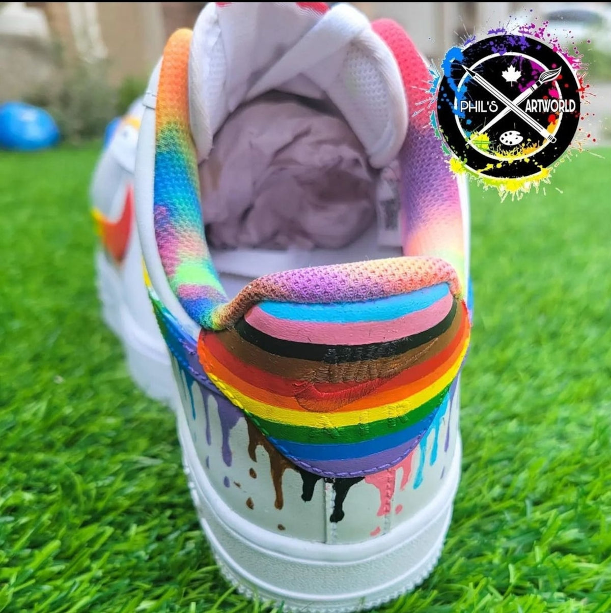 Custom Hand-Painted Drip Air Force 1 Sneakers – Streetwear Nike AF1 Shoes