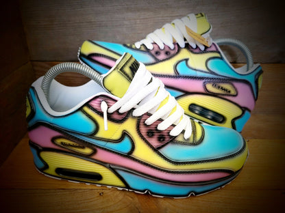 Custom Painted Air Max 90/Sneakers/Shoes/Kicks/Premium/Personalised/Funky Cartoon