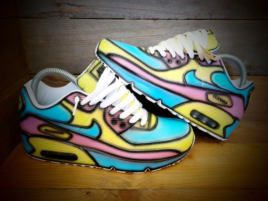 Custom Painted Air Max 90/Sneakers/Shoes/Kicks/Premium/Personalised/Funky Cartoon