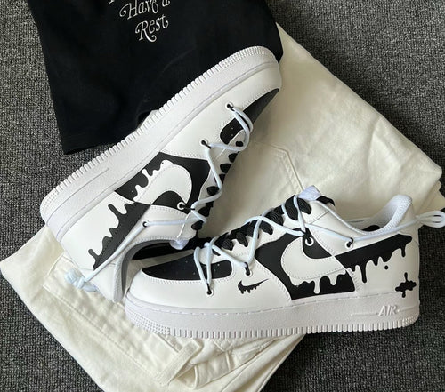 Custom Hand-Painted Air Force 1 Sneakers: Street Style Anime Shoes