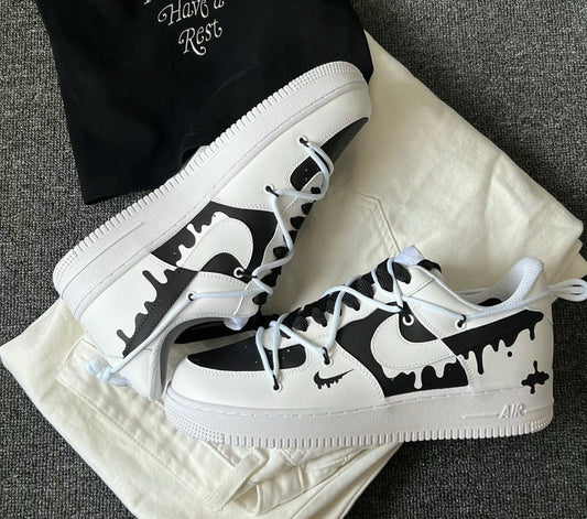 Custom Hand-Painted Air Force 1 Sneakers: Street Style Anime Shoes