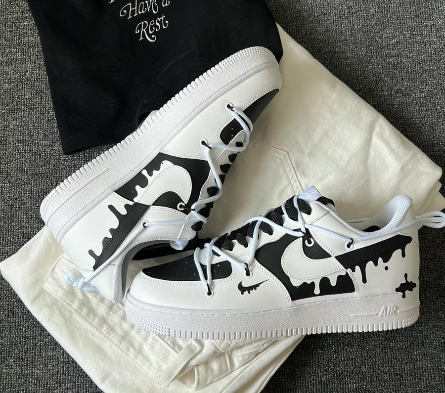 Custom Hand-Painted Air Force 1 Sneakers: Street Style Anime Shoes