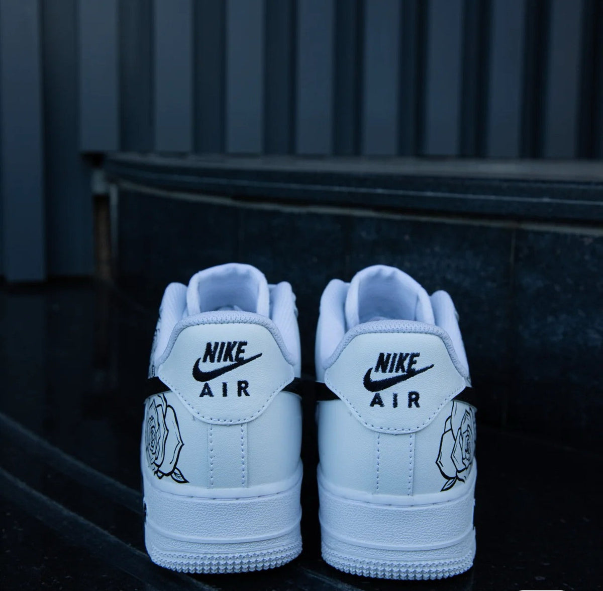 Hand Painted Air Force 1 AF1 Sneakers Rose Cartoon shoes personalized gift design white fashion trainers
