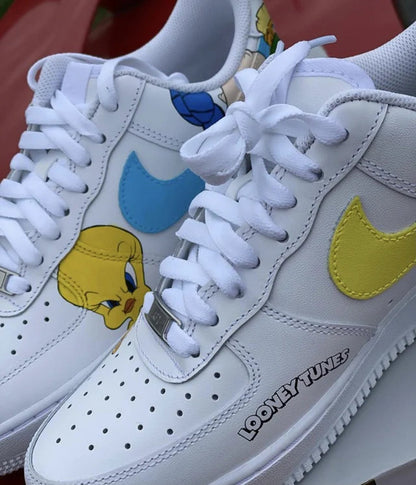 Hand Painted Air Force 1 Sneakers: Custom Cartoon Anime Shoes