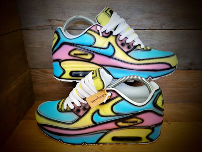 Custom Painted Air Max 90/Sneakers/Shoes/Kicks/Premium/Personalised/Funky Cartoon