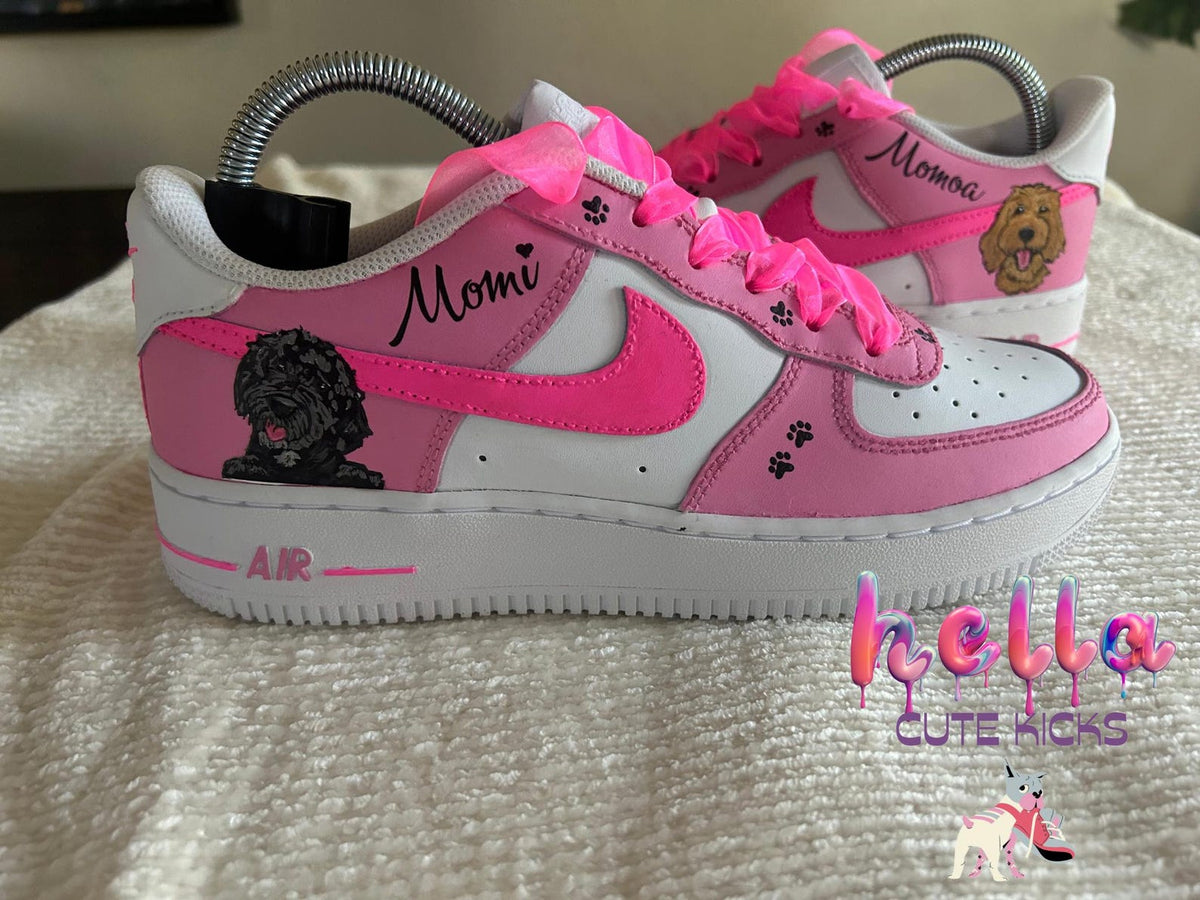 Custom Pet Portrait Air Force Ones: Personalized Dog Sneakers