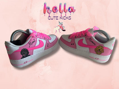 Custom Pet Portrait Air Force Ones: Personalized Dog Sneakers