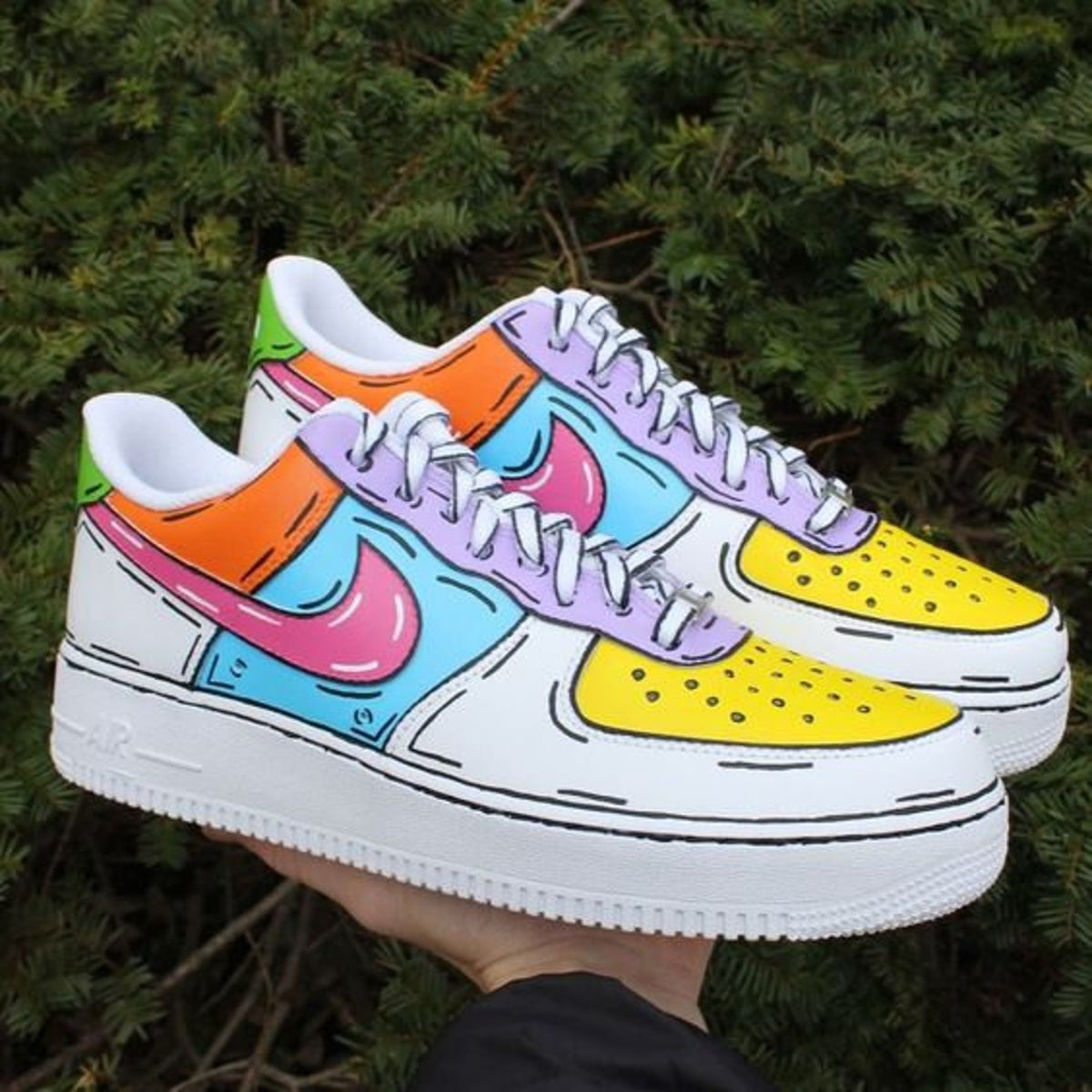 Personalized shoes,sneakers with desired motif ,Nike Air Force 1,custom Air Force,charachters ,hand painted sneakers