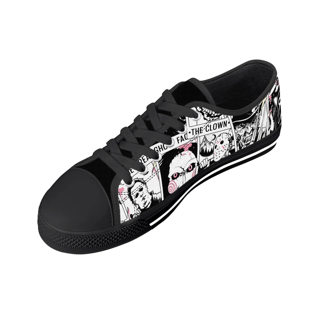 Horror Characters Women Shoes, All-Over Print Halloween Costume, Halloween Gift for Movie & Book Lovers