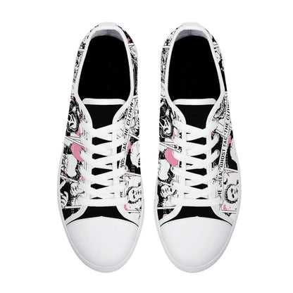 Horror Characters Women Shoes, All-Over Print Halloween Costume, Halloween Gift for Movie & Book Lovers