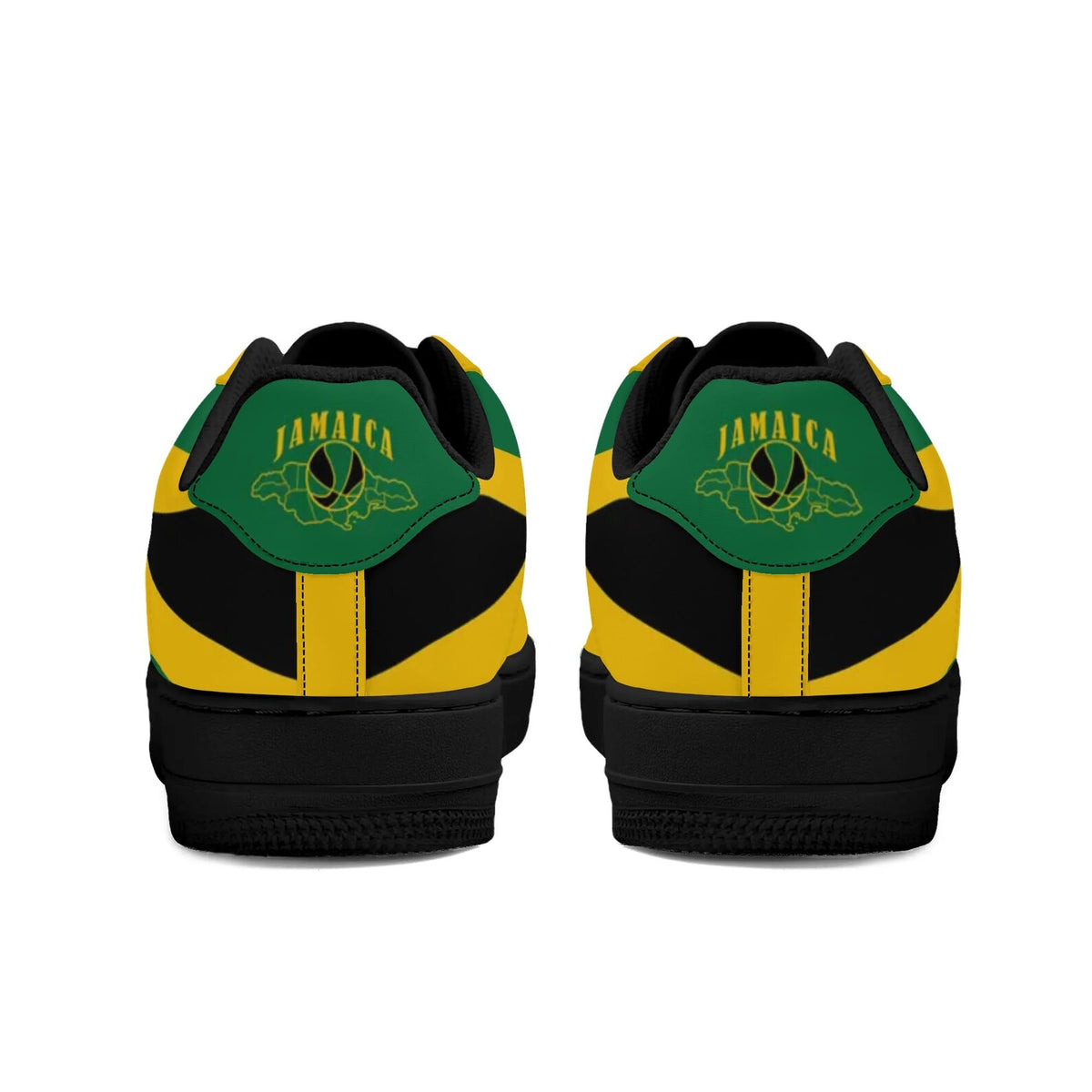 Jamaica Sneakers for Men & Women Rasta Shoes Custom National Flag Sneakers Jamaican Flag Gym Shoes Reggae Shoes Rasta Color Basketball Shoes