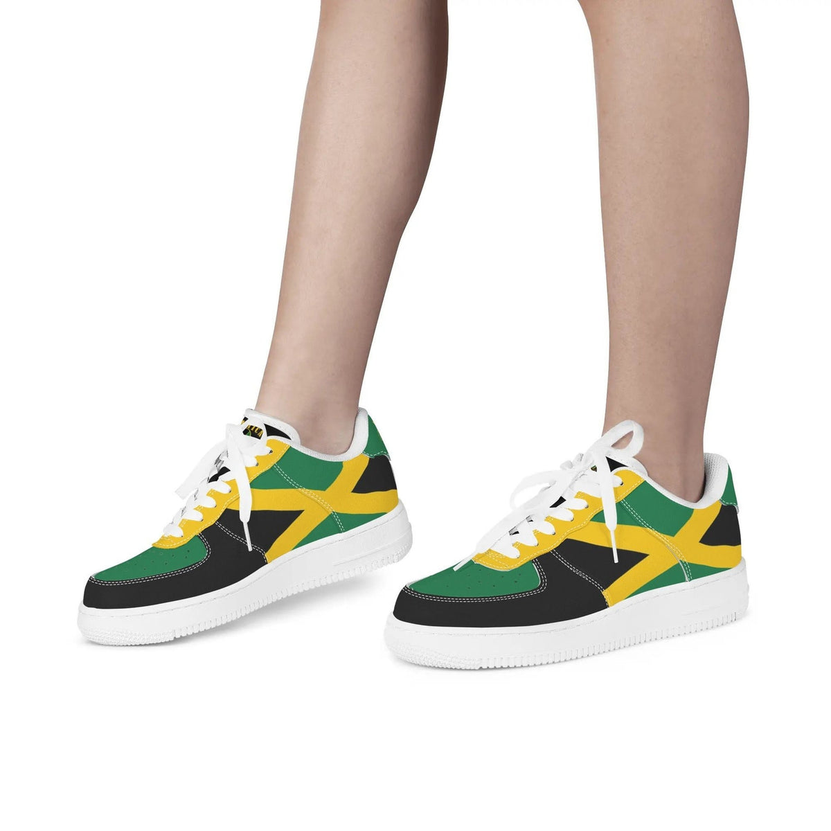 Jamaica Sneakers for Men & Women Rasta Shoes Custom National Flag Sneakers Jamaican Flag Gym Shoes Reggae Shoes Rasta Color Basketball Shoes