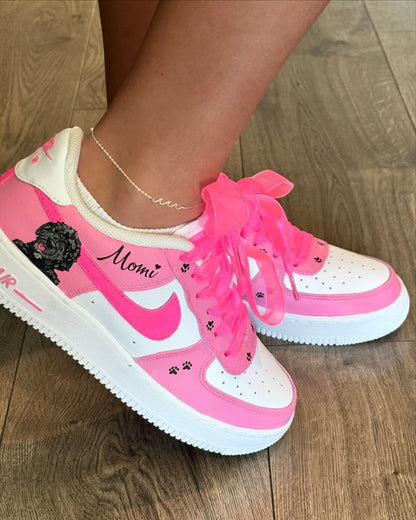 Custom Pet Portrait Air Force Ones: Personalized Dog Sneakers