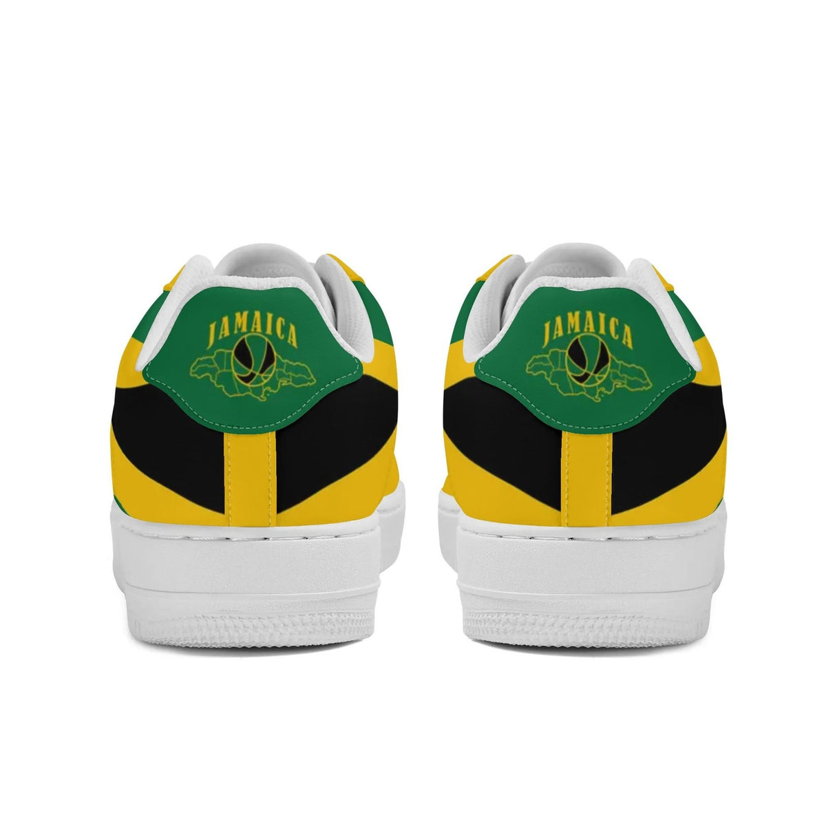 Jamaica Sneakers for Men & Women Rasta Shoes Custom National Flag Sneakers Jamaican Flag Gym Shoes Reggae Shoes Rasta Color Basketball Shoes