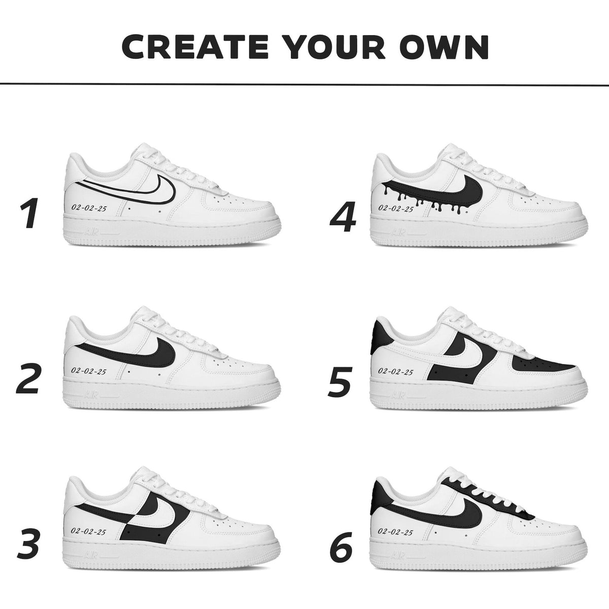 Wedding Sneakers for Groom / Air Force 1 Handpainted Groom's Shoes