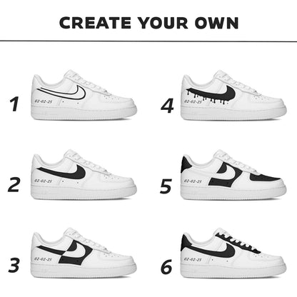 Wedding Sneakers for Groom / Air Force 1 Handpainted Groom's Shoes