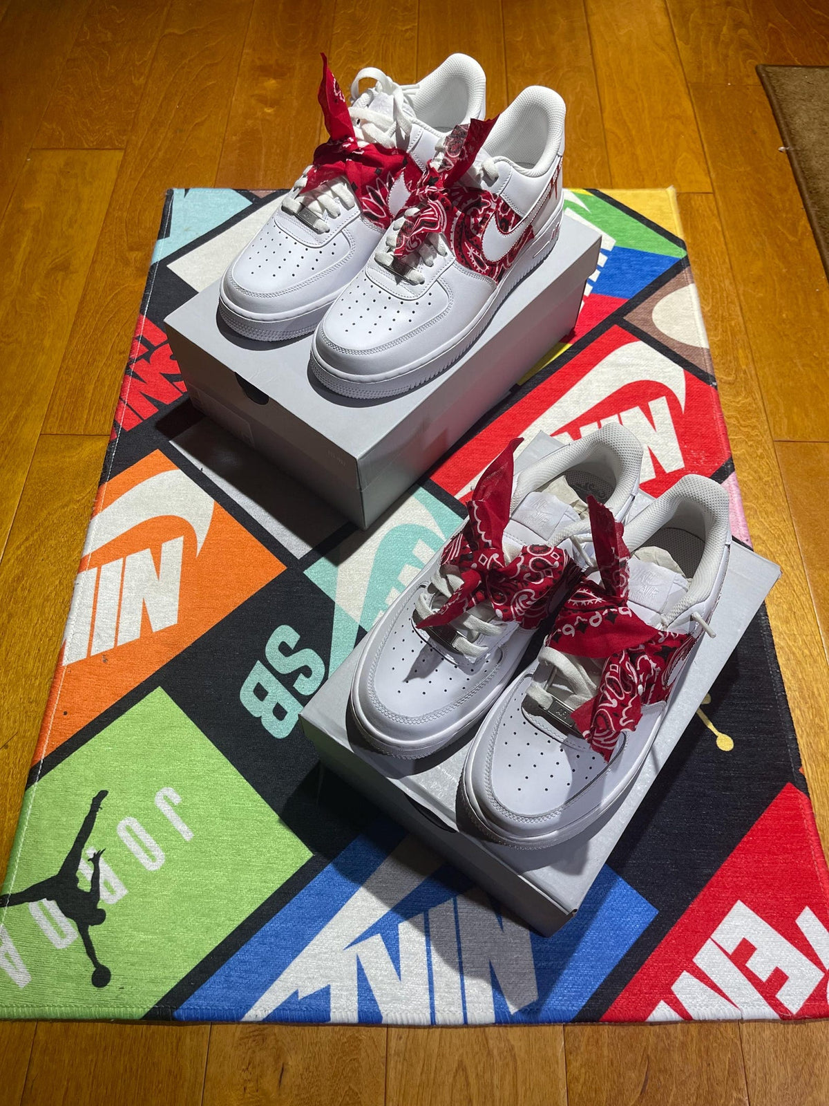Custom Bandana AF1s Sneakers