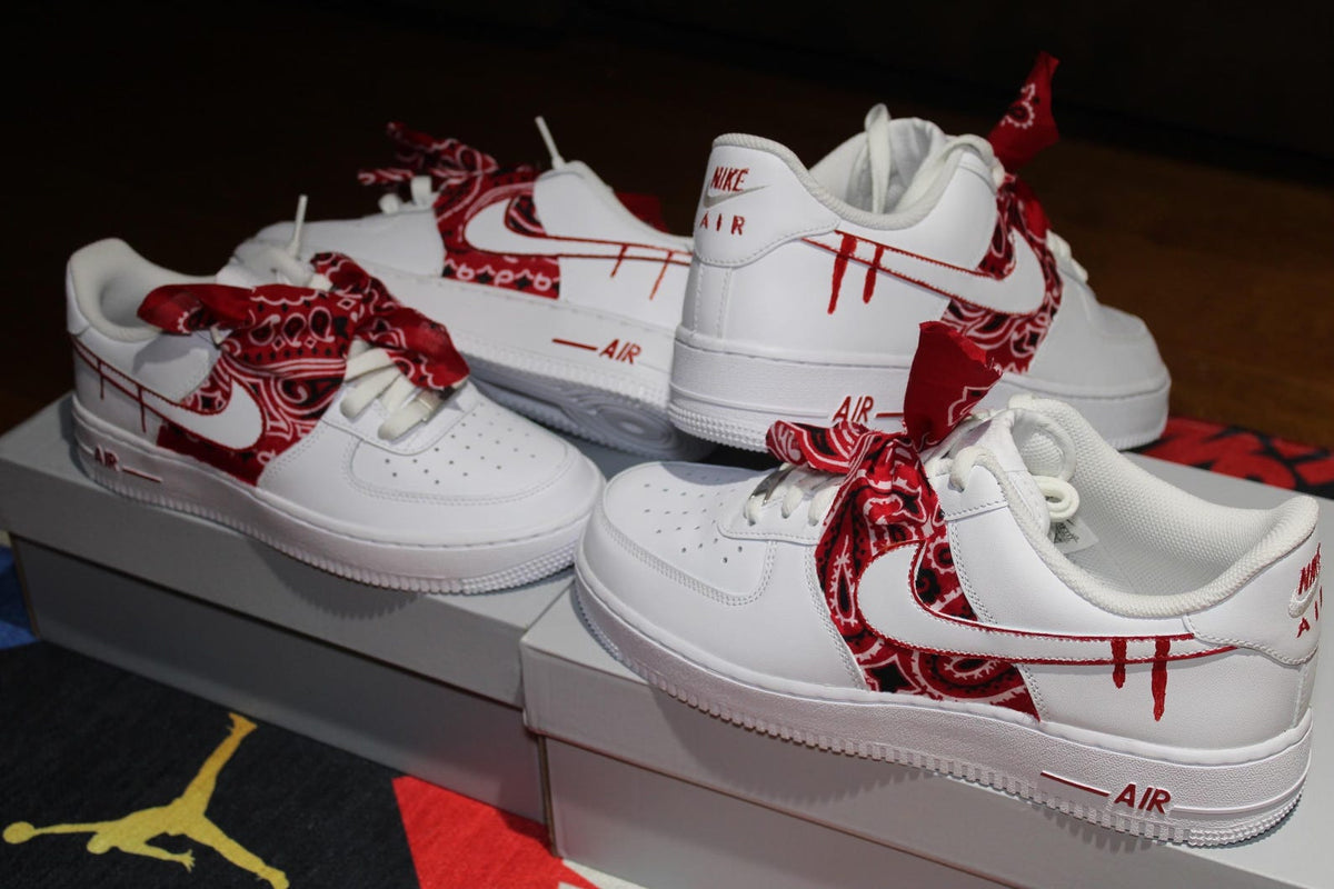 Custom Bandana AF1s Sneakers