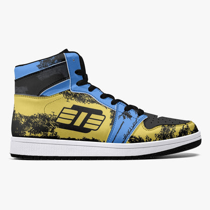 Deadpool and WolverineInspired High-Top Leather Sneakers - Black