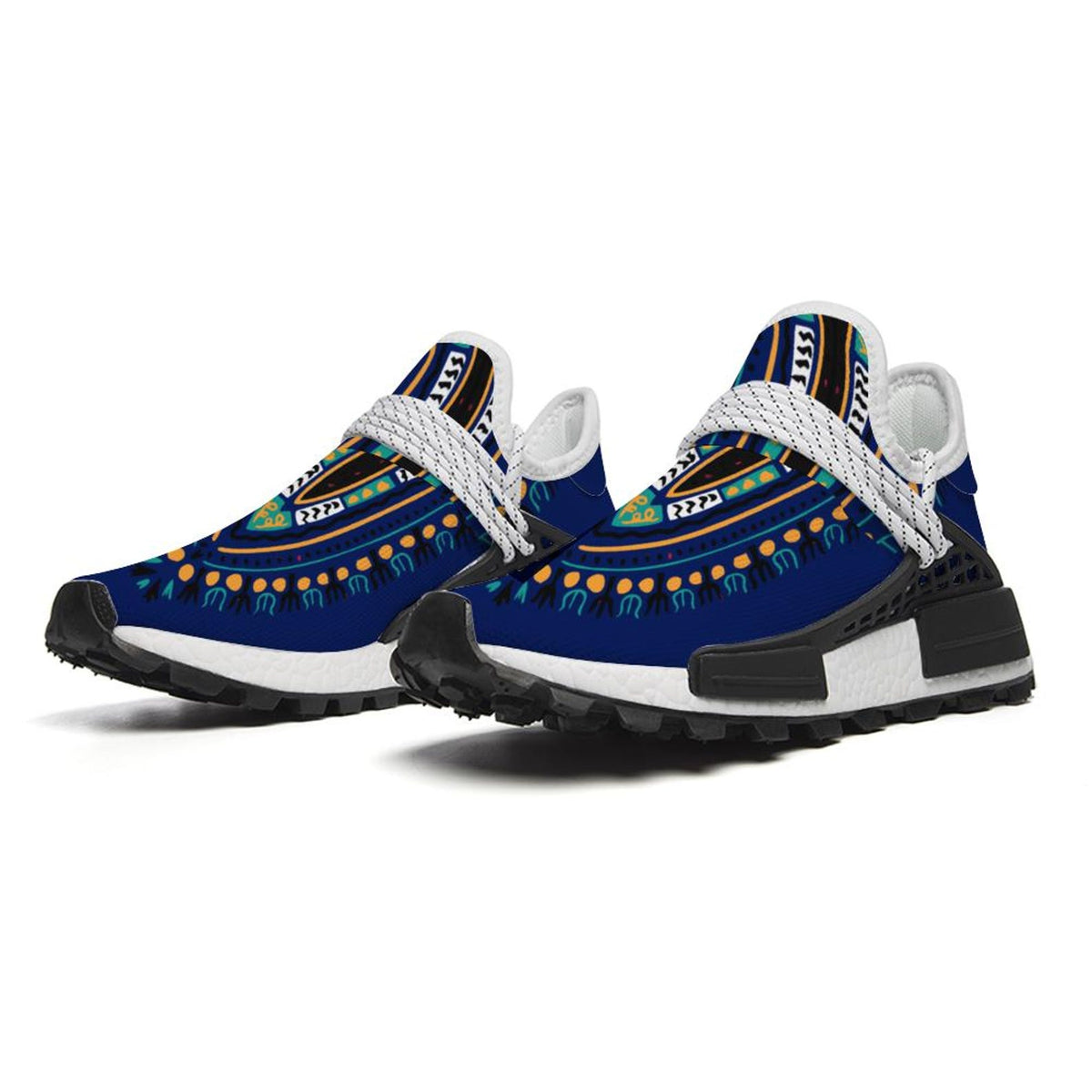 Dashiki African Print Sneakers | Unisex Mid-Top Shoes | Afrocentric Breathable Trainers | Non-Slip Walking Shoes | Streetwear Gift