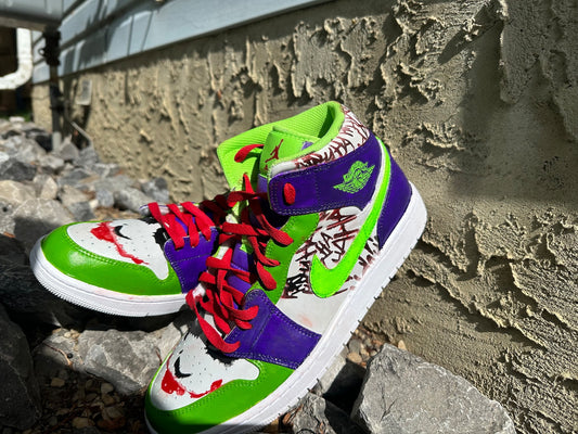 Custom with added artwork sneakers