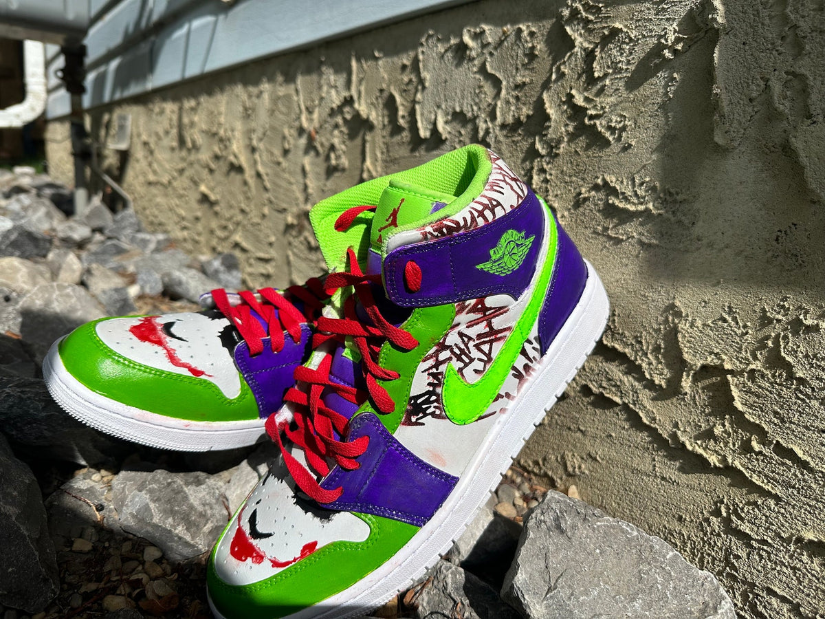 Custom with added artwork sneakers