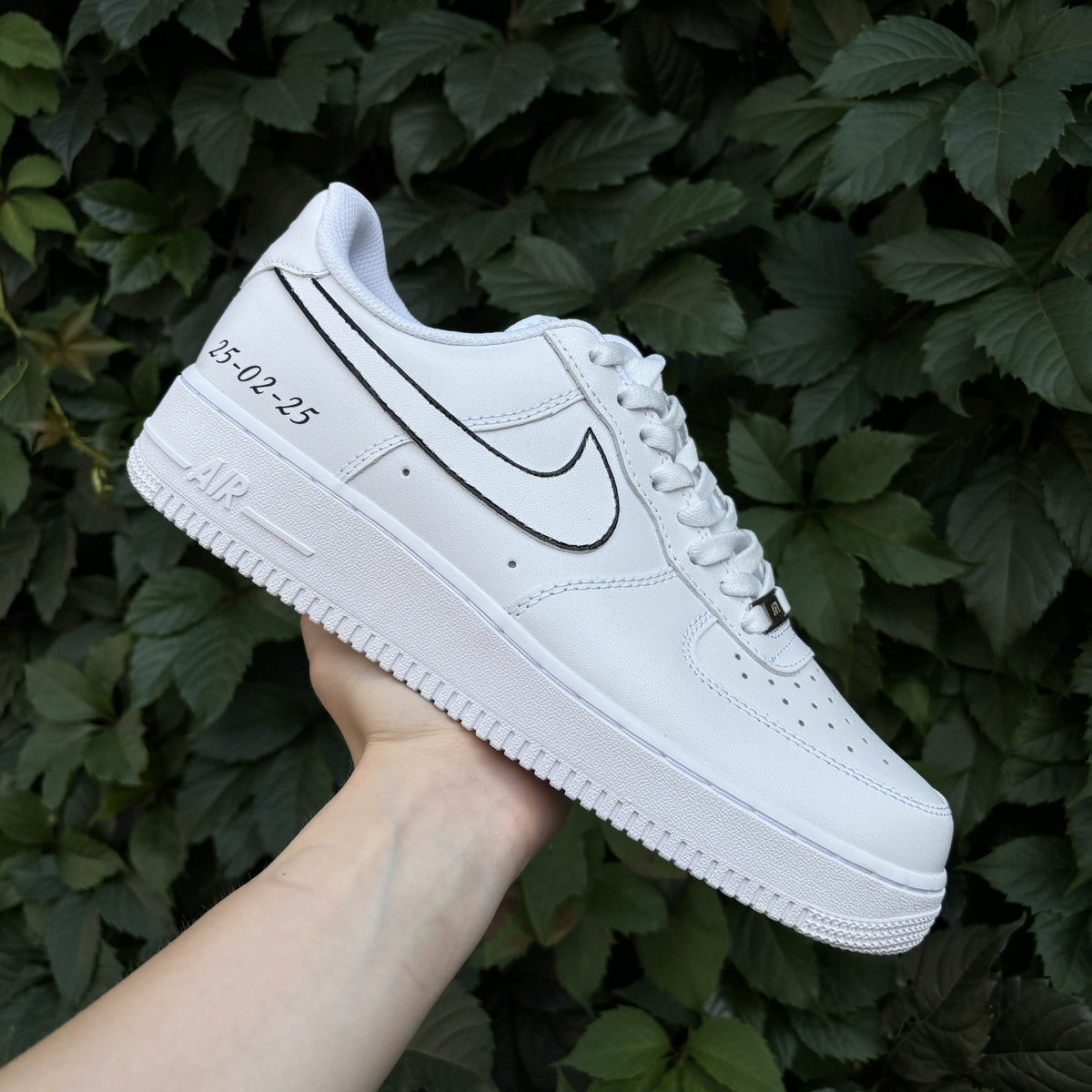 Wedding Sneakers for Groom / Air Force 1 Handpainted Groom's Shoes