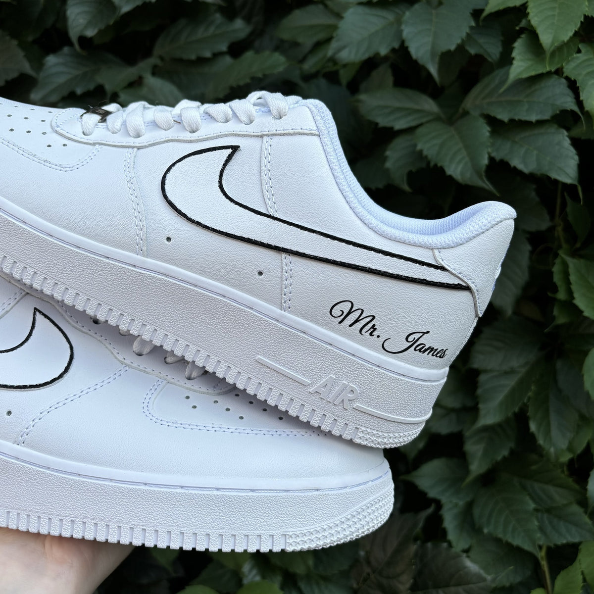 Wedding Sneakers for Groom / Air Force 1 Handpainted Groom's Shoes