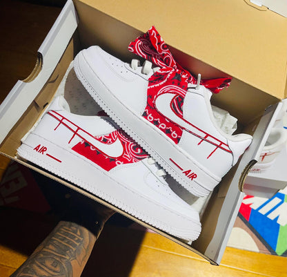 Custom Bandana AF1s Sneakers