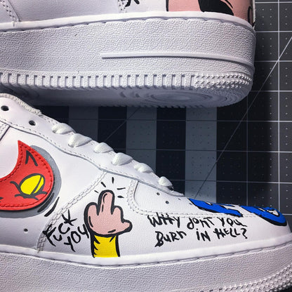 Hand Painted Family Guy Air Force 1 Sneakers