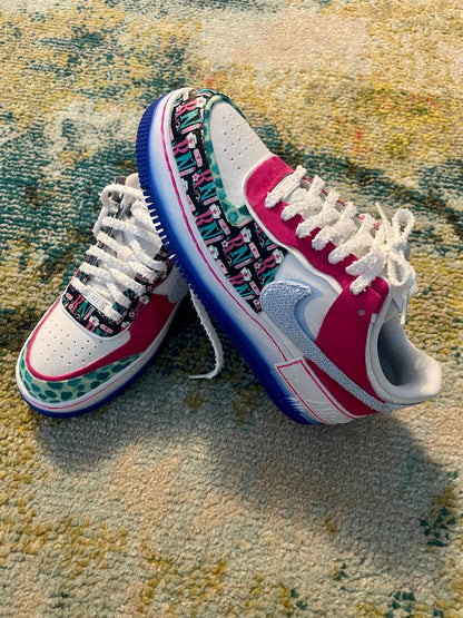 Custom Sneakers - Custom Shoes - Glitter -Painted - Men- Women - Kids - Fabric