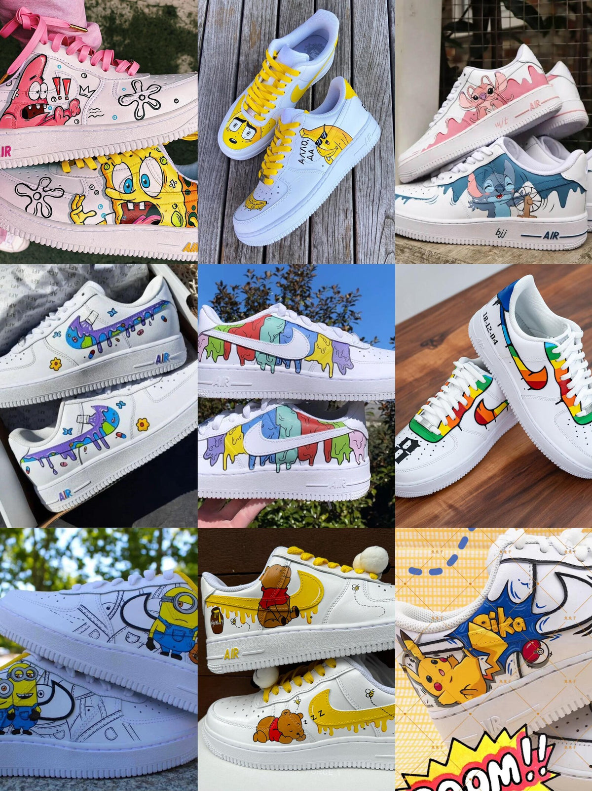Hand Painted Family Guy Air Force 1 Sneakers