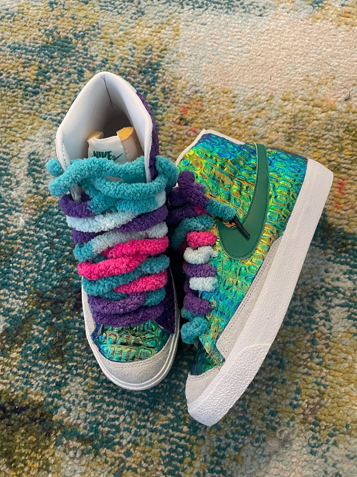 Custom Sneakers - Custom Shoes - Glitter -Painted - Men- Women - Kids - Fabric