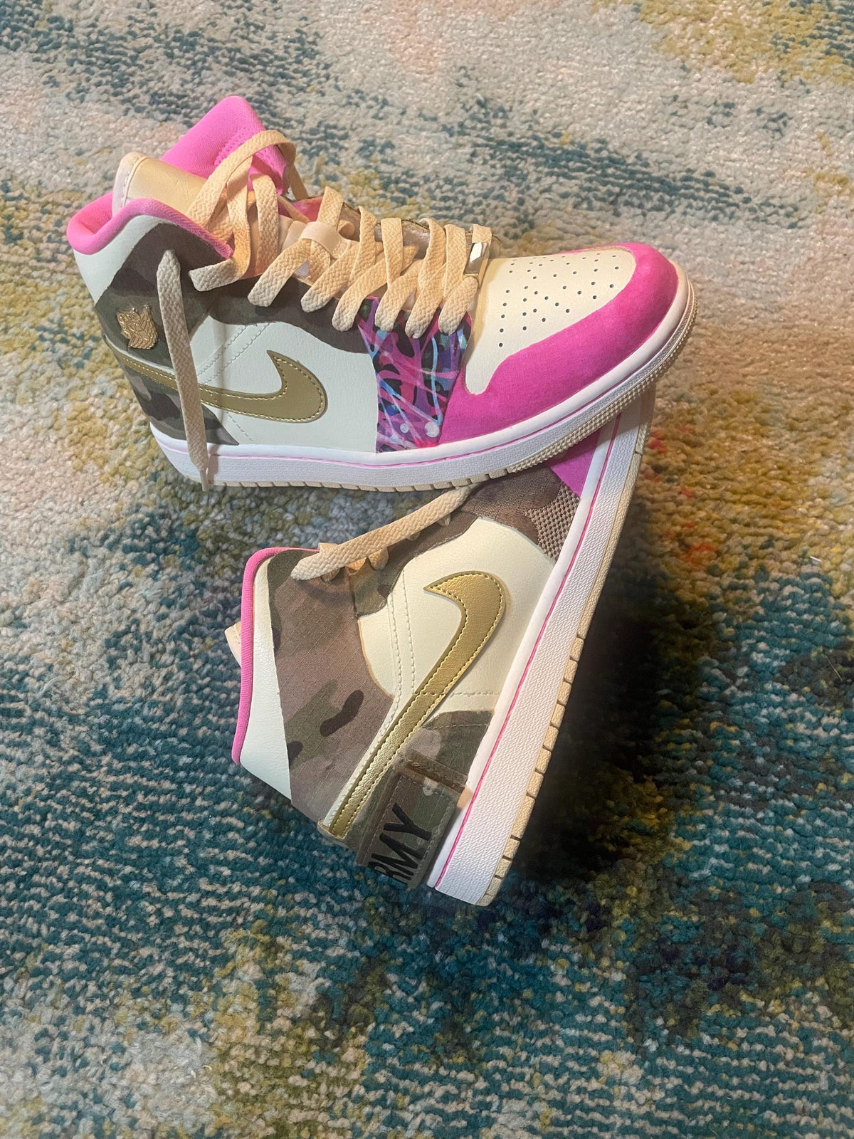 Custom Sneakers - Custom Shoes - Glitter -Painted - Men- Women - Kids - Fabric