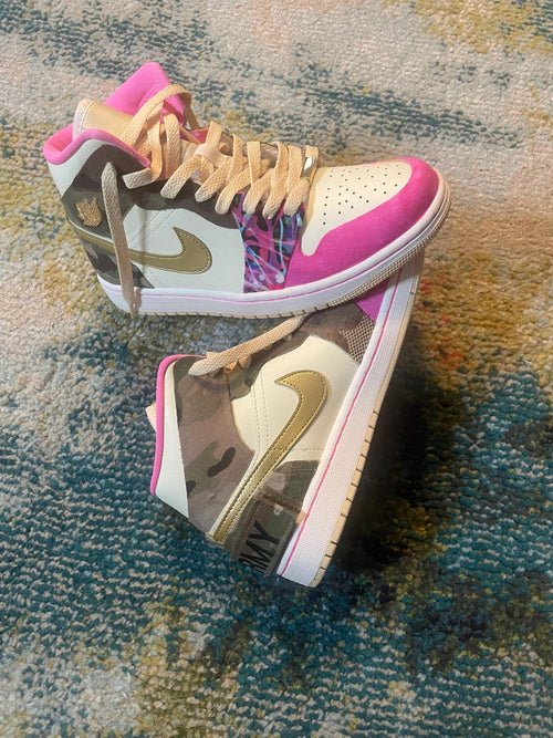 Custom Sneakers - Custom Shoes - Glitter -Painted - Men- Women - Kids - Fabric