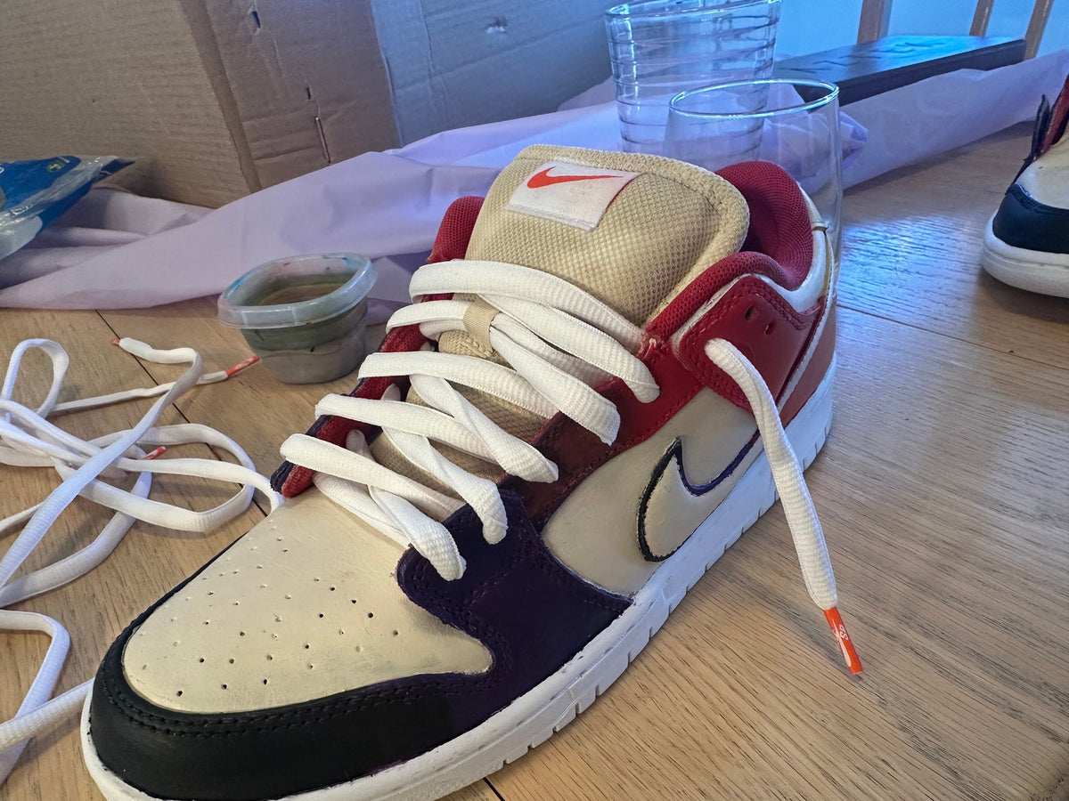 Custom Gradient Painted Sneakers: Air Forces, Dunks, Jordans