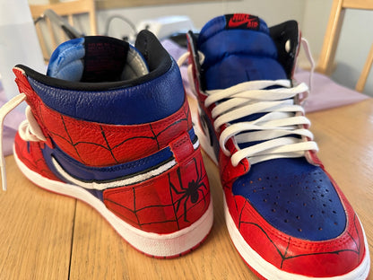 Custom with added artwork sneakers