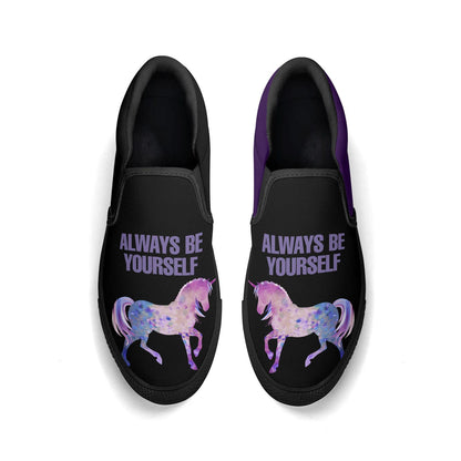 Custom Slip On Shoes for Women Personalized Skate Shoe for Men Skateboard Loafers Laceless Canvas Skater Any Color Photo Image Logo Text