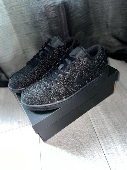 Black Glitter Custom Jordan 1s