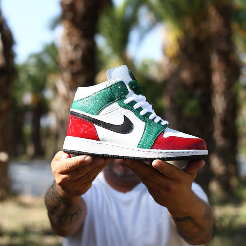 Handmade Italian Leather Sneakers, Custom Men's Trainers
