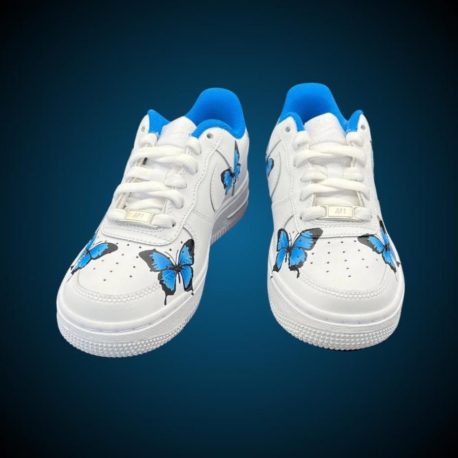 Custom “Butterfly Drip” Air Force 1 Shoes