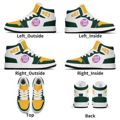 Custom Green Bay Inspired Shoes | Personalized Sneakers with Your Logo, Name & More | Unisex and Kids