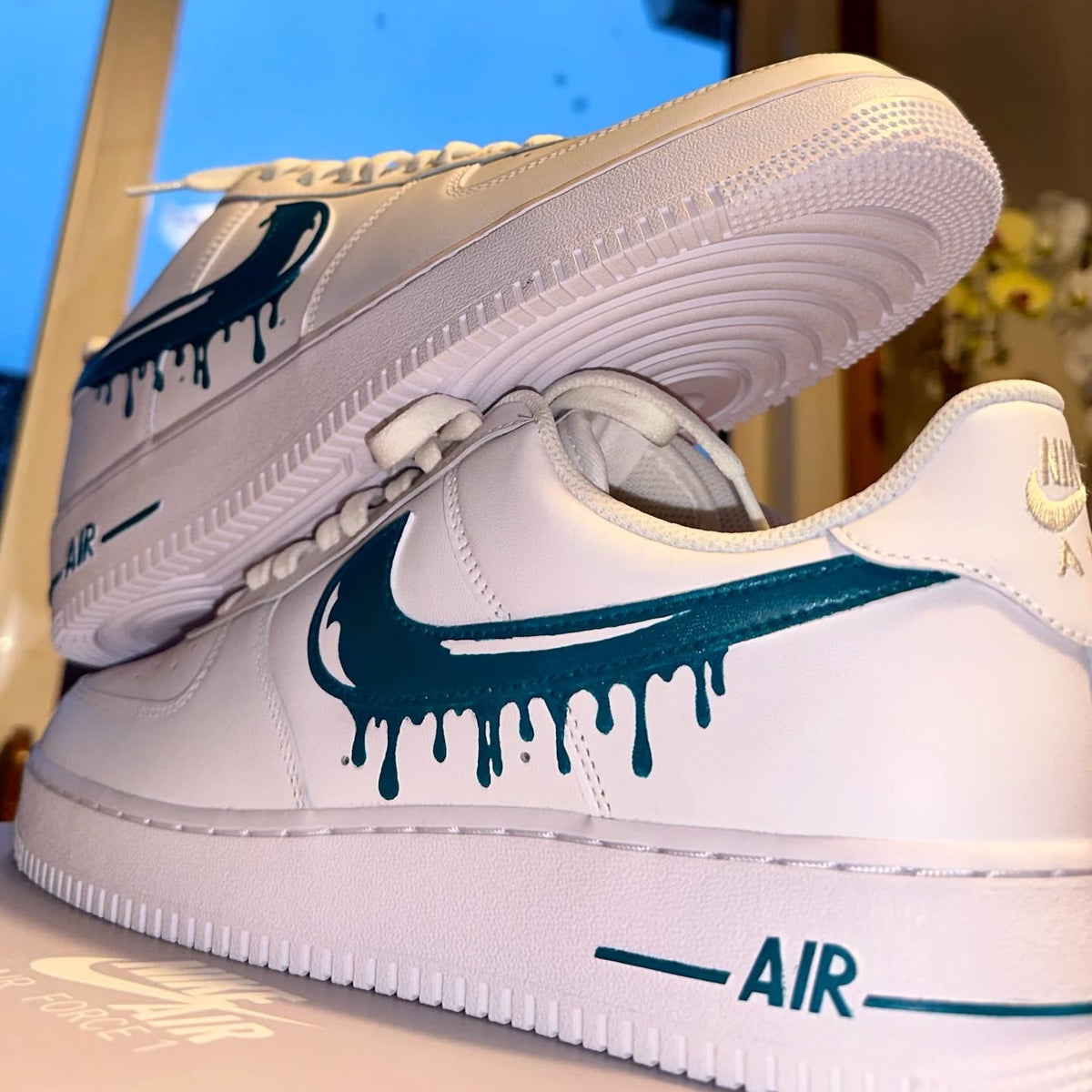 Custom AirForce 1 Drip custom, Custom Nike Shoes, Hand-Painted Gift, Low Dunks, Cool New Trending