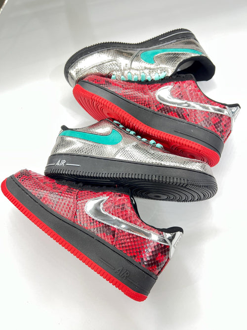 Custom Snakeskin Nike Handmade Sneakers - Unique Personailzed Shoes customizable design one-of-a-kind