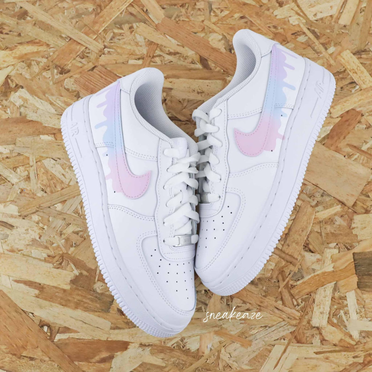 Custom Air Force 1 Drip Unicorn Flowing Effect Unisex Sneakers